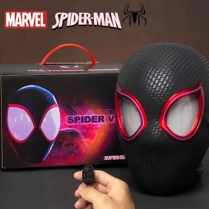 Marvel 1:1 Miles Morales Mask with Movable Eyes Electronic Mask Wink - LIGHTS - Picture 1 of 13