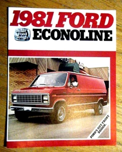 Collectible Vintage 1981 Ford Econoline Original Sales Brochure - Picture 1 of 2
