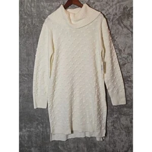 Willow Glenn Turtle Neck Sweater Women's Long Sleeved Knitted Sweater Dress - Picture 1 of 13