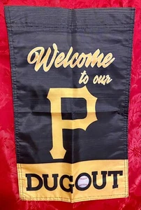 Pittsburgh Pirates Dugout Double Sided Garden Flag 12” x 18” MLB New In Package - Picture 1 of 6