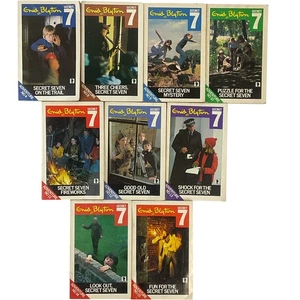 Secret Seven Adventures Enid Blyton x9 Paperback Books TV Edition Knight 1978-80 - Picture 1 of 9