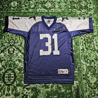 Camiseta de fútbol americano vintage Reebok Cowboys Gridiron clásica Dallas #31 Roy Williams Foto 1 de 4