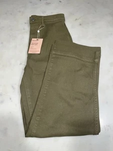 Pantalone chino donna Quince cotone elasticizzato twill fidanzata tg 25 verde oliva nuovo con etichetta - Foto 1 di 3