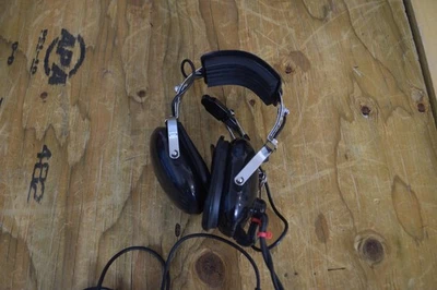 Vintage Pilot Avionics P-51 Commemorative Headset Aviation 1941-1991 Black Mic - Image 1 of 4