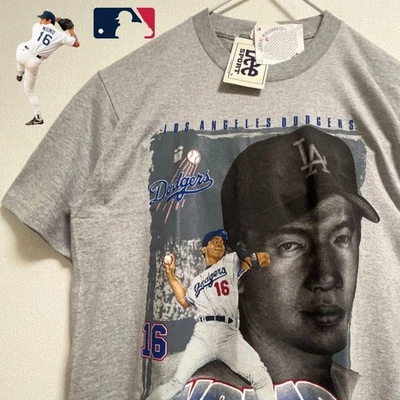 Футболка Hideo Nomo Dodgers MLB M Deadstock с бирками бейсбольная футболка - Изображение 1 из 4