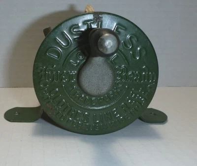 Carrete de línea de ropa Lowell antiguo sin polvo 1914 patente lavandería EE. UU. funciona Foto 1 de 4