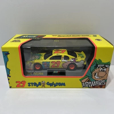 1997 REVELL Yellow DieCast carro de corrida 1:43 Cartoon Network Flintstones Grissom novo - Imagem 1 de 4