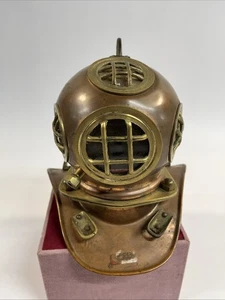 Vintage Copper And Brass Nautical Dive Mask Lamp - Picture 1 of 4
