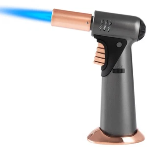 Butane Torch Lighter Refillable Kitchen Torch with Safety Lock Adjustable Fla... - Picture 1 of 7