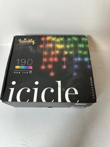 Twinkly App Control Icicle Light With 190 Multicolor RGB LED Lights - Picture 1 of 2