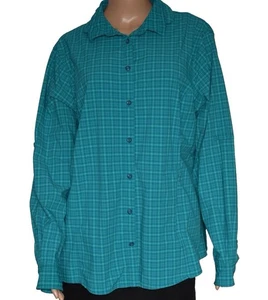 Camisa DULUTH TRADING CO Duluth Flex Sidewinder manga larga azul para mujer XL - Imagen 1 de 7