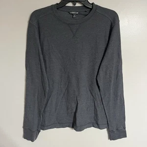 Toad & Co Shirt Men’s Medium Gray Framer Long Sleeve Waffle Casual Layering - Picture 1 of 10