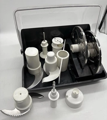 MAGIMIX cuisine 4150 Accessories Set Blades Cutters With Storage Box - Image 1 of 4