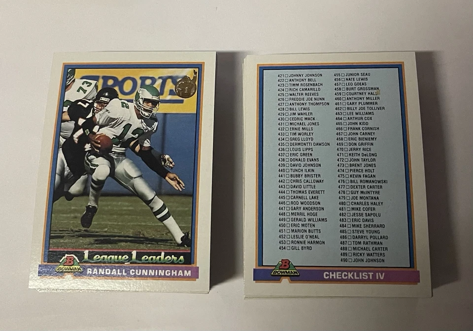 1991 Bowman Football You Pick - Image 1 of 1