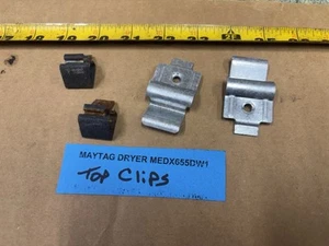 Maytag Bravos Asciugatrice MEDX655DW1 Pannello Superiore Clip e Cerniere Set di 4 - Foto 1 di 12