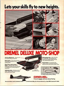 Dremel Moto Shop Vintage 1977 Print Ad Wall Decor Tool Kit Table Saw Lot of 3 - Picture 1 of 3