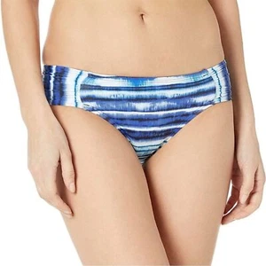 Traje de baño hipster fruncido lateral estándar para mujer La Blanca parte inferior azul talla 14 nuevo con etiquetas - Imagen 1 de 6