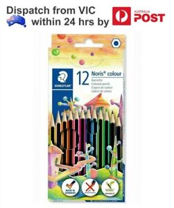 12 Pack Staedtler Noris Wood Colour Pencils Drawing Colouring Art Craft Supplies