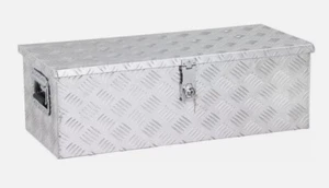 30"WIDE ALUMINUM PICKUP TRUCK TRUNK BED TOOL BOX TRAILER STORAGE+LOCK - Foto 1 di 1