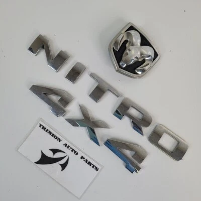 Dodge Nitro 2007-2011 emblema trasero logotipo símbolo insignia conjunto de letras OEM Foto 1 de 4