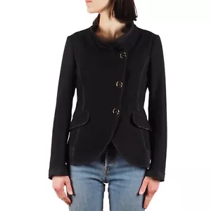 Marithe Francois Girbaud Vintage 90s Women's Black Wool Avantgarde Jacket Size S - Picture 1 of 11