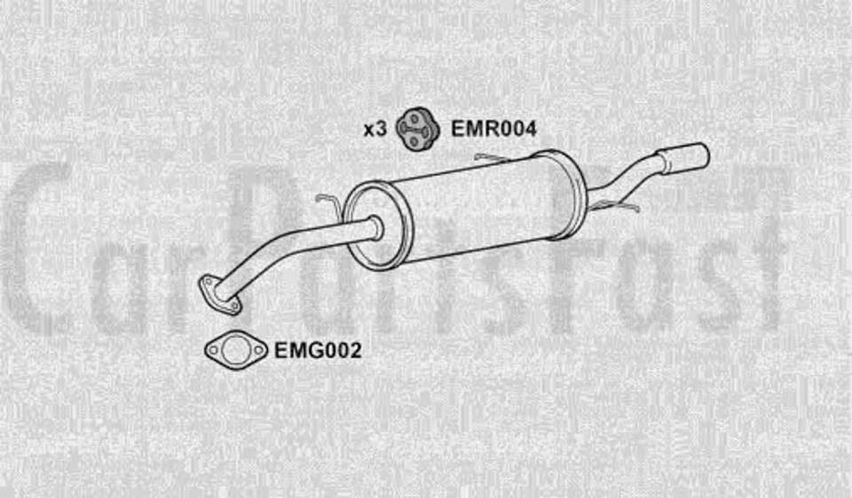 EXMA6001 Silenciador Trasero Mazda 626 2.0 Gasolina Sedán 02/1992 A 12/1994 Foto 1 de 1