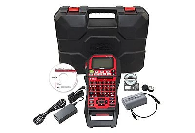 Epson LW-PX900PCD Label Maker & Shrink Tube Printer Bundle Includes Case, Etc. - Image 1 of 2