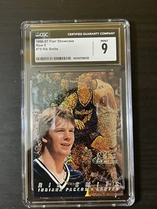 Rik Smits 1996-97 Flair Showcase Row 0 CGC 9 #75 SP Rare Indiana Pacers - Picture 1 of 2