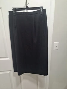 Falda Pendleton Negra 100% Lana De Colección Hecha en EE. UU. Forrada Talla 10 Preppy Goth Heritage - Imagen 1 de 4