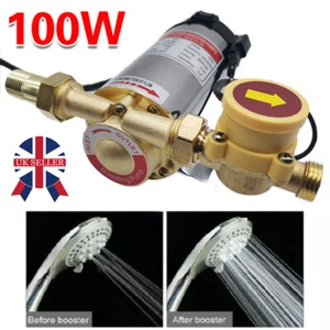 100W Electric Water Pressure Booster Pump Shower Home Automatic Stainless Steel - Picture 1 of 9
