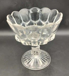 Antique US Glass Michigan Clear 4" Compote with No Lid - EAPG - Picture 1 of 6