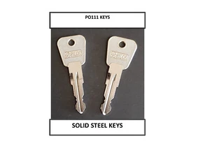 2 X PO111 P0111 SPARE KEYS FOR VARIOUS PLANT MACHINERY - Picture 1 of 3