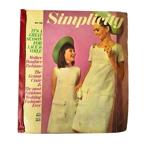 1966 May Simplicity Fashion Giant Catalog Sewing Pattern Store Counter Book - Picture 1 of 12