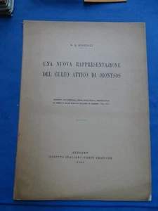 ARCHEOLOGIA-GIGLIOLI-NUOVA RAPPRESENTAZIONE DEL CULTO ATTICO DI DIONYSOS-1924 - Imagen 1 de 2