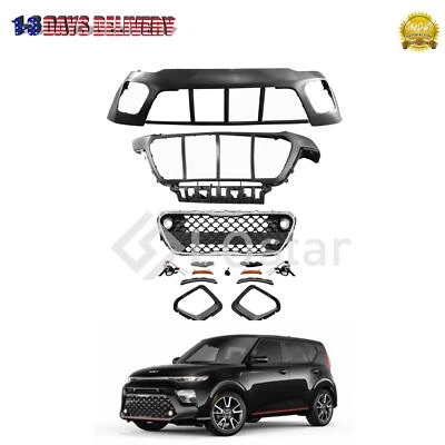 Complete Bumper Grille+Fog Lamps+Reflector+Bracket For 2020-2023 Kia Soul Wagon Foto 1 de 4