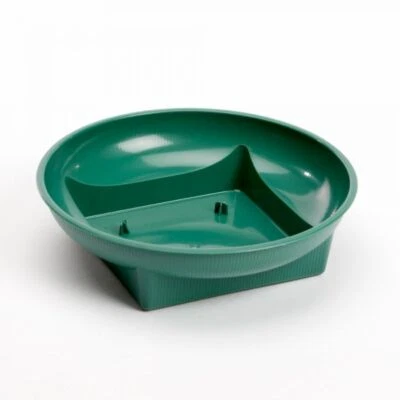 APAC PLASTIC SQUARE ROUND GREEN BOWL POSY DISH PACK OF 10 EXTRA LARGE ARRANGEMENTS