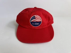 Steiff Club Hat Sammi Red Membership American Flag Patriotic Adjustable - Picture 1 of 5