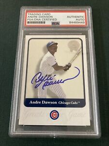 ANDRE DAWSON 1997 FLEER autographed PSA/DNA AUTHENTIC AUTO certified CHICAGO CUB