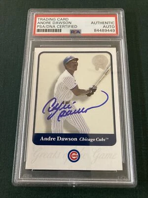 ANDRE DAWSON 1997 FLEER autographed PSA/DNA AUTHENTIC AUTO certified CHICAGO CUB - Image 1 of 4