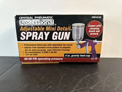 New Hot Mini DETAIL TOUCH-UP  SPRAY GUN 4 oz. TIP Basecoat Auto Paint - Image 1 of 4