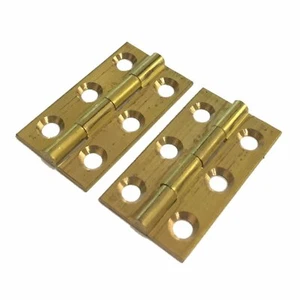 Dzina™ Butt Hinge 50mm x 28mm (2 x 1.1/8 Inch) Solid Brass - Picture 1 of 9