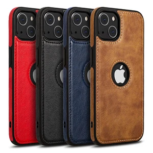 Funda delgada de cuero a prueba de golpes para iPhone 14 Plus 14 13 12 11 Pro Max - Imagen 1 de 15