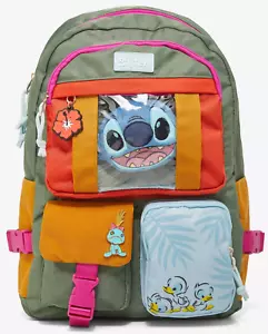 Disney Lilo & Stitch Multi-Pocket Full-Size Rucksack Plüsch Schlüsselanhänger EXKLUSIV - Bild 1 von 5