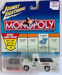 Johnny Lightning - Monopoly - Water Works - Chevy Cameo Pick Up at 1/64 Scale - Picture 1 of 4