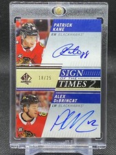 2019-20 SP Authentic Sign of the Times 2 AUTO Patrick Kane/Alex DeBrincat #18/25