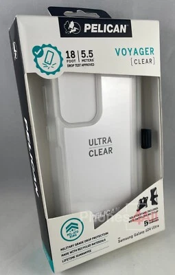 Pelican Voyager Case for Samsung Galaxy S24 Ultra Rugged- Clear (NEW) - Image 1 of 4