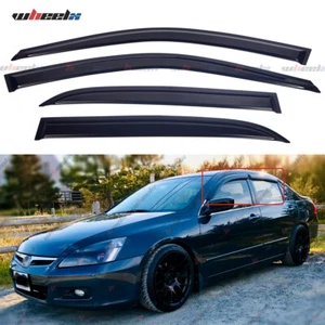 Out-Channel Vent Shade Window Visors For 2003-07 Honda Accord 4Door Sedan 4pcs - Picture 1 of 9
