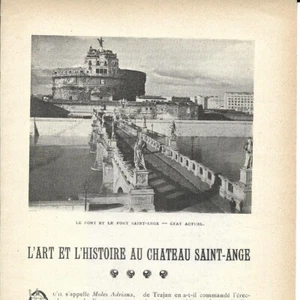 L' art et l'histoire au château Saint-Ange - - Article Coupure de presse 1905 - Picture 1 of 4