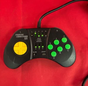 HORI FIGHTING COMMANDER SS HSS-08  Control Pad Sega Saturn Used Tested Japan - Picture 1 of 7