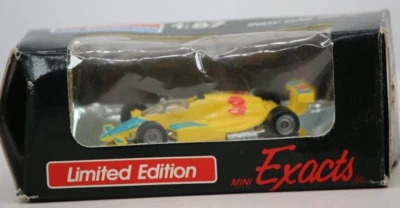 Monogram Mini Exacts  1:87 HO Scale  Indy Car No.3 Yellow #2081 - ©1990 -NOS! - Image 1 of 4